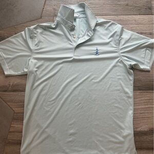 Peter Millar Mint Green Patterned Polo
